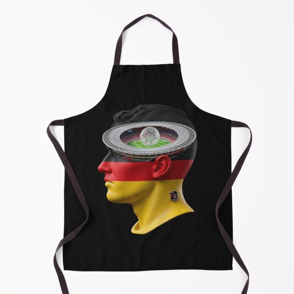 Item preview, Head of a German football fan caught up in football and stadium fever designed and sold by Kimenta Fashion.