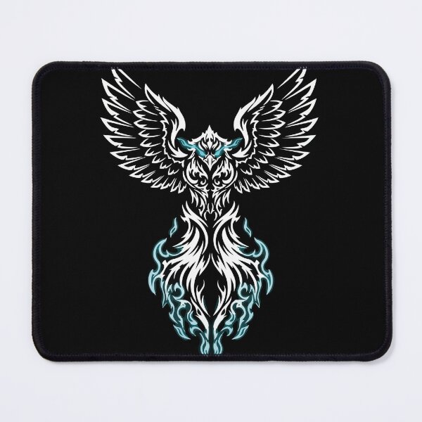 Item preview, Ice Phoenix Bird with Blue and White Flames designed and sold by PixelStudioBe.