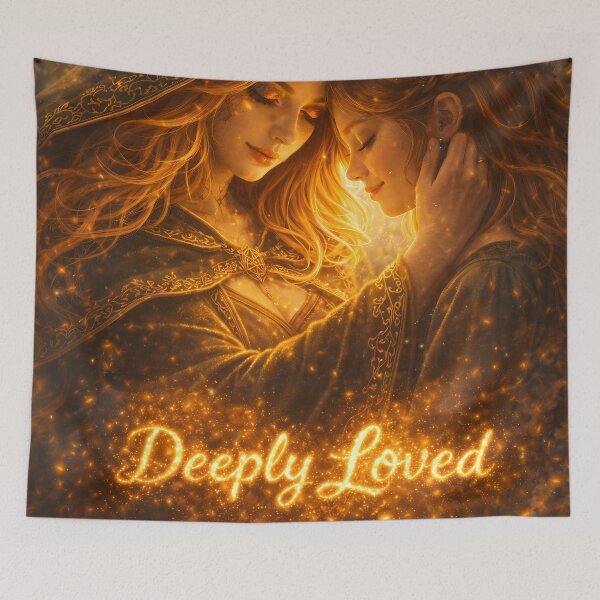 Item preview, Deeply Loved Mother Daughter Fantasy Art designed and sold by KnitOfShadoF.