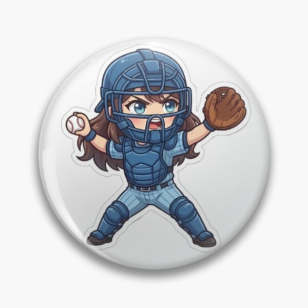 Item preview, Chibi Baseball 2026 Edition - Catcher Throw-down designed and sold by Chibi-Planet.