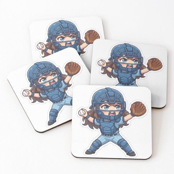 Item preview, Chibi Baseball 2026 Edition - Catcher Throw-down designed and sold by Chibi-Planet.