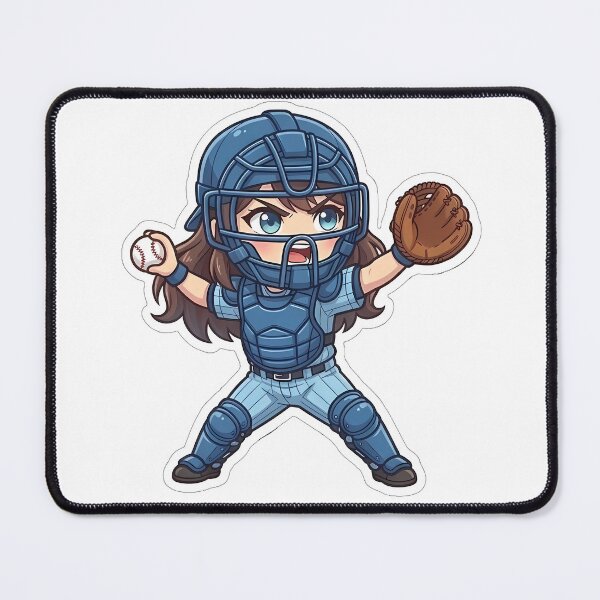 Item preview, Chibi Baseball 2026 Edition - Catcher Throw-down designed and sold by Chibi-Planet.