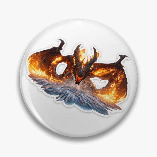 Item preview, Fierce Fire and Ice Fantasy Dragon designed and sold by Farheen786.