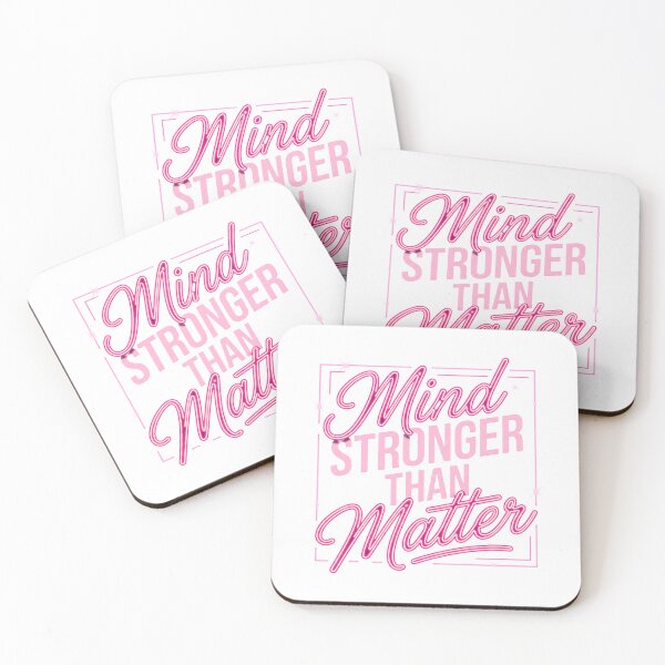 Item preview, Mind Stronger Than Matter Mental Toughness Fitness Motivation Design designed and sold by Urben Loop.