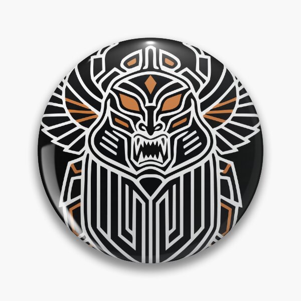 Item preview, Winged Egyptian Scarab Divine Geometric Totem designed and sold by PixelStudioBe.