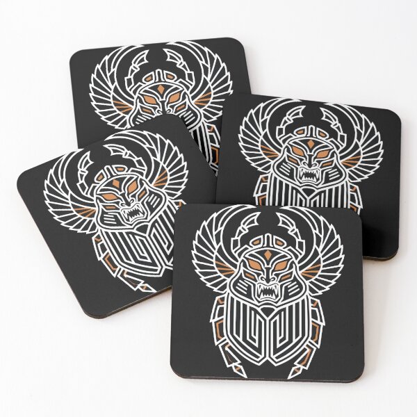 Item preview, Winged Egyptian Scarab Divine Geometric Totem designed and sold by PixelStudioBe.