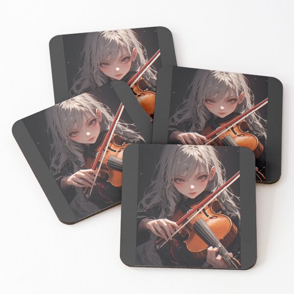 Item preview, Elegant gothic woman with violin designed and sold by ArtsJulian.