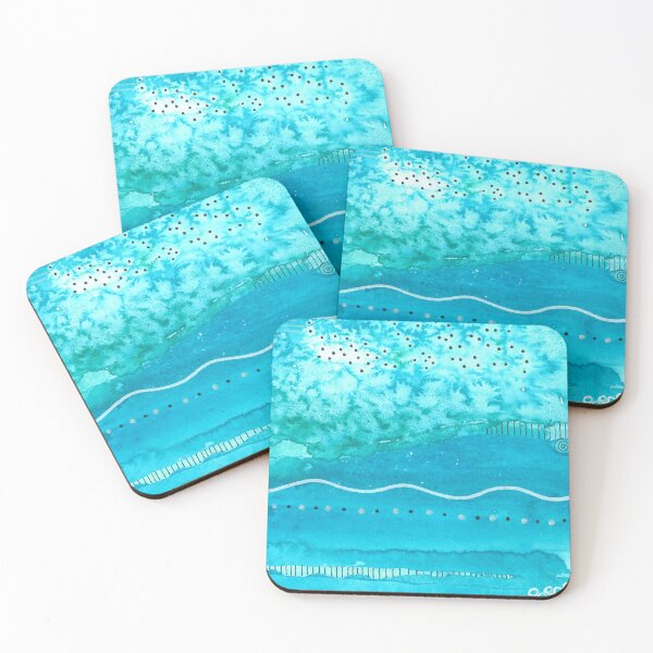 Item preview, Watercolor abstract sea designed and sold by Zeewind.