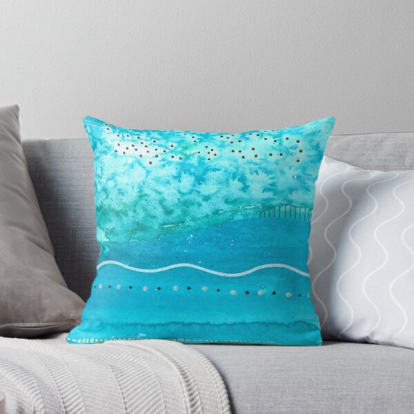 Item preview, Watercolor abstract sea designed and sold by Zeewind.