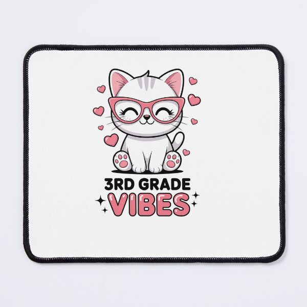 Item preview, Third 3rd Grade Vibes Back to School Cute Cat Cute For Girls designed and sold by EllenJast.