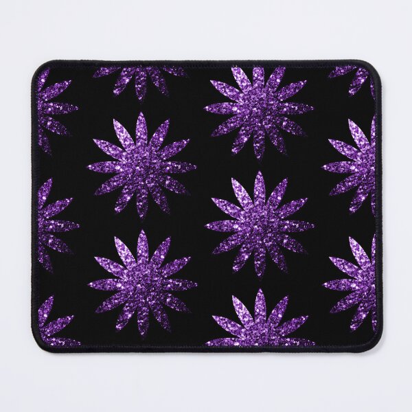 Item preview, Dark purple faux glitter sparkles flower (Photo of Glitter - Not Reflective) designed and sold by PLdesign.