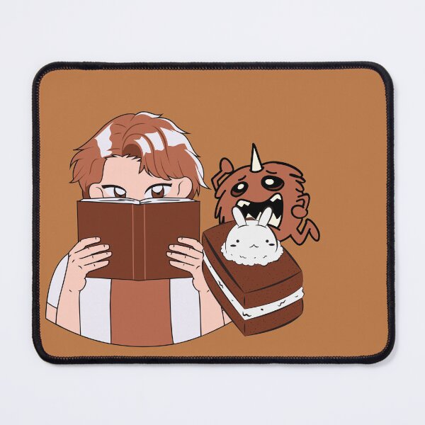 Item preview, Cozy Manga Reader with Monster and Kawaii Bunny Cake designed and sold by Kanniax.
