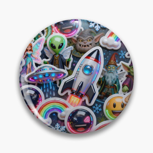 Item preview, Ultimate 3D Emoji Stickerbomb – Crazy Expression Collage designed and sold by RH Design Lab.