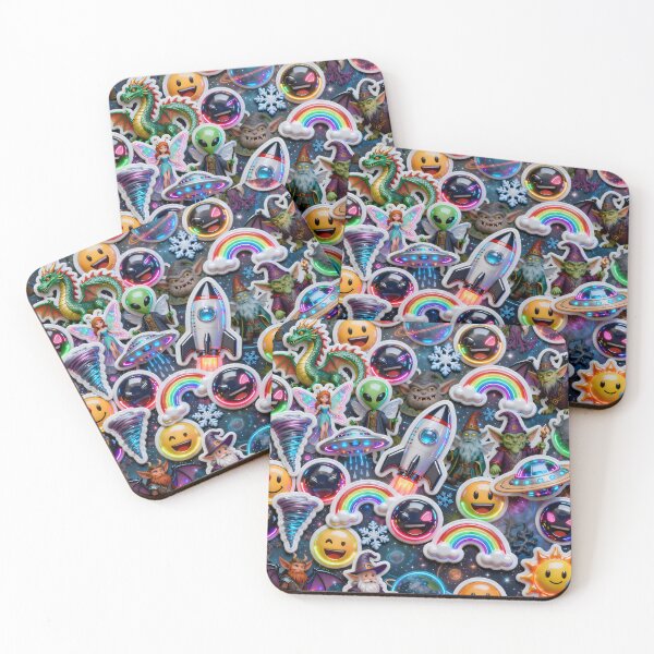 Item preview, Ultimate 3D Emoji Stickerbomb – Crazy Expression Collage designed and sold by RH Design Lab.