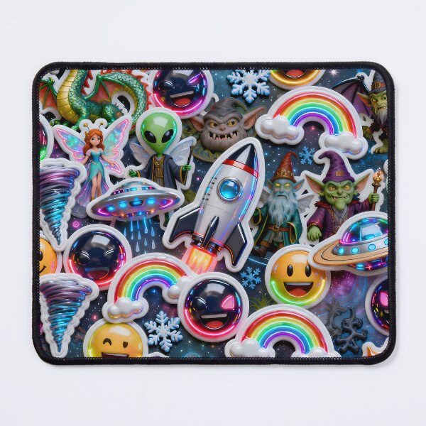 Item preview, Ultimate 3D Emoji Stickerbomb – Crazy Expression Collage designed and sold by RH Design Lab.