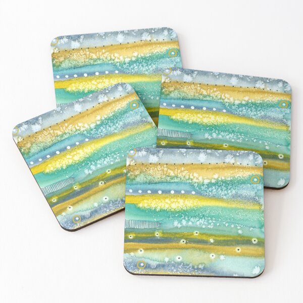 Item preview, Watercolor abstract sea designed and sold by Zeewind.