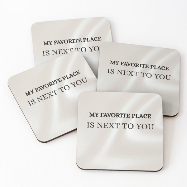 Item preview, My Favorite Place Is Next to You Romantic Quote Design designed and sold by JagrDesigns.