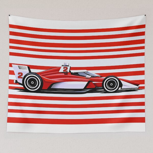 Item preview, #2 Josef Newgarden 2026 Red & White IndyCar  designed and sold by PitWallArt.