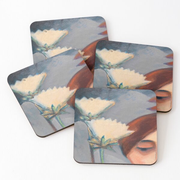 Item preview, Blossoms and Female Head by Dorothea Maetzel (1921) // Public Domain designed and sold by Vernissage-dart.