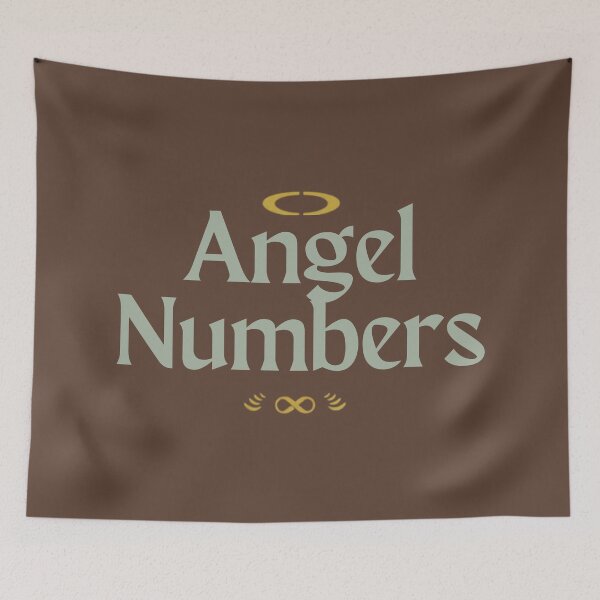 Item preview, Angel Number Manifestation Spiritual Aesthetic Typography Design designed and sold by CosmicQuietLab.