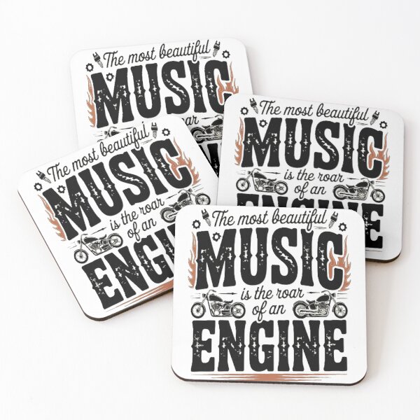 Item preview, Copy of The Most Beautiful Music Is The Roar of a n Engine – Motorcycle Lover Quote Typography designed and sold by MONO LAB .