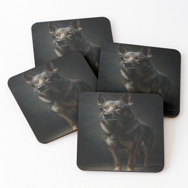 Item preview, Loyal German Shepherd Dog Portrait Canine GSD designed and sold by NicolasGlowArt.