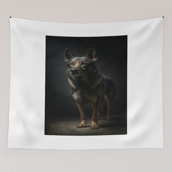 Item preview, Loyal German Shepherd Dog Portrait Canine GSD designed and sold by NicolasGlowArt.