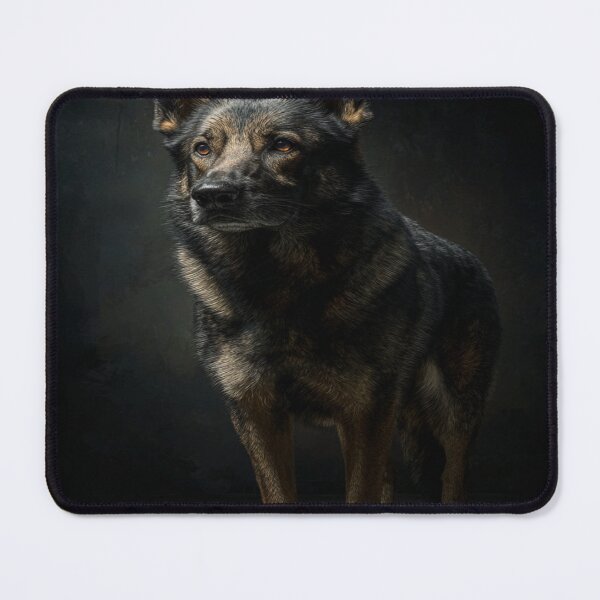 Item preview, Loyal German Shepherd Dog Portrait Canine GSD designed and sold by NicolasGlowArt.