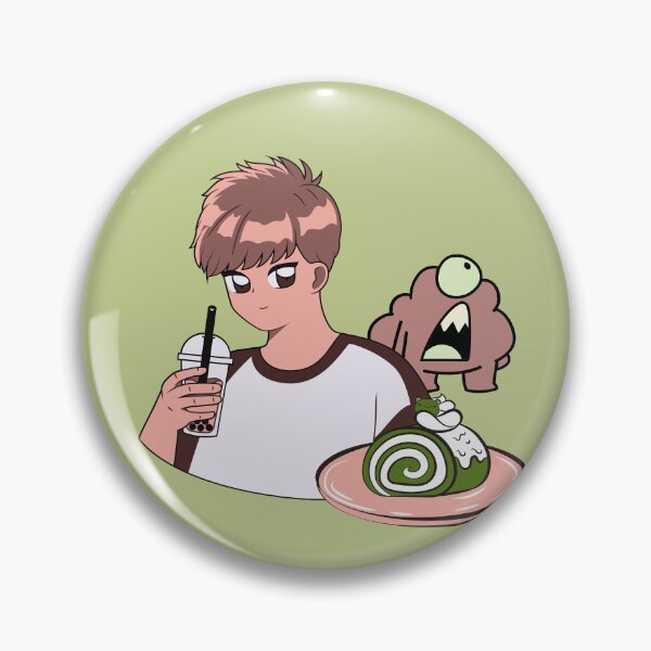Item preview, Bubble Tea and Matcha Cake Break with Cyclops Monster designed and sold by Kanniax.