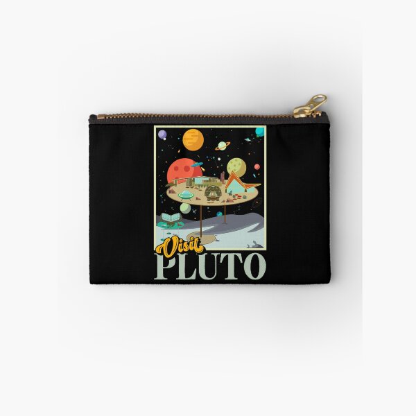 Item preview, Retro Visit Planet Pluto Mid Century Style Space Travel designed and sold by AbhayT.