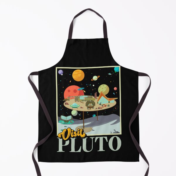 Item preview, Retro Visit Planet Pluto Mid Century Style Space Travel designed and sold by AbhayT.