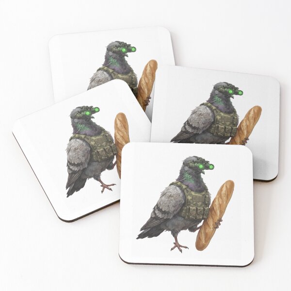 Item preview, Tactical Pigeon BRUH - Night Vision Baguette Bird Meme designed and sold by MaynyStudio.