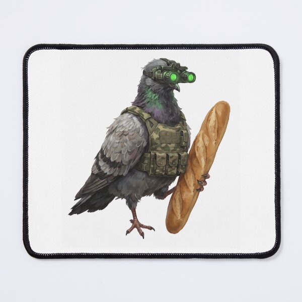 Item preview, Tactical Pigeon BRUH - Night Vision Baguette Bird Meme designed and sold by MaynyStudio.