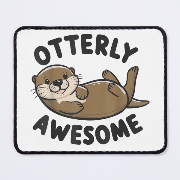 Item preview, otterly awesome funny otter sea animal retro designed and sold by 3INEKMIZAN.