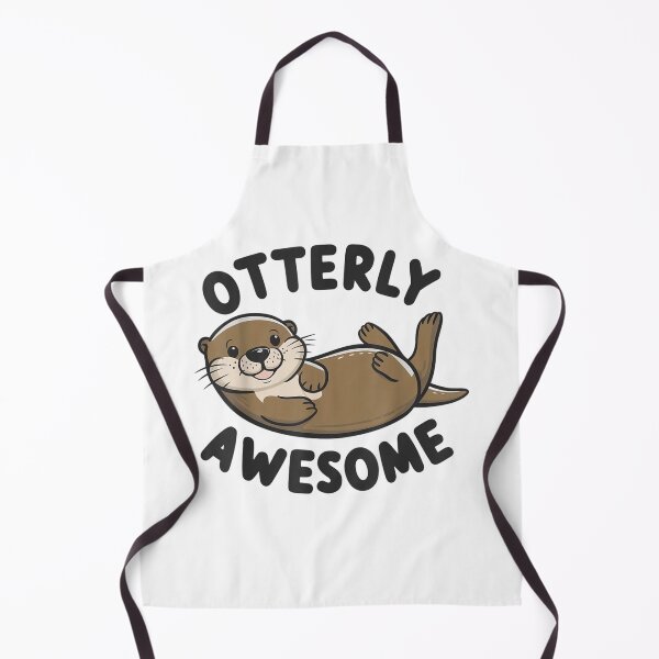 Item preview, otterly awesome funny otter sea animal retro designed and sold by 3INEKMIZAN.