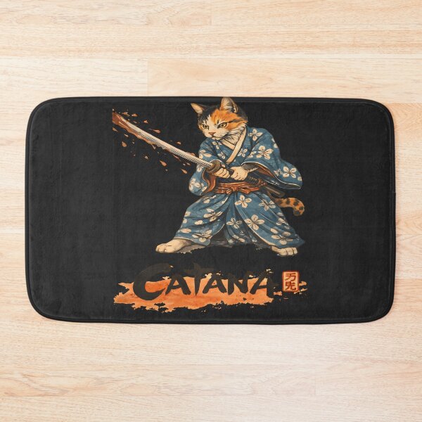 Item preview, Samurai Cat Katana Shirt – Japanese Ukiyo-e Style Catana Design designed and sold by AuraloomAtelier.
