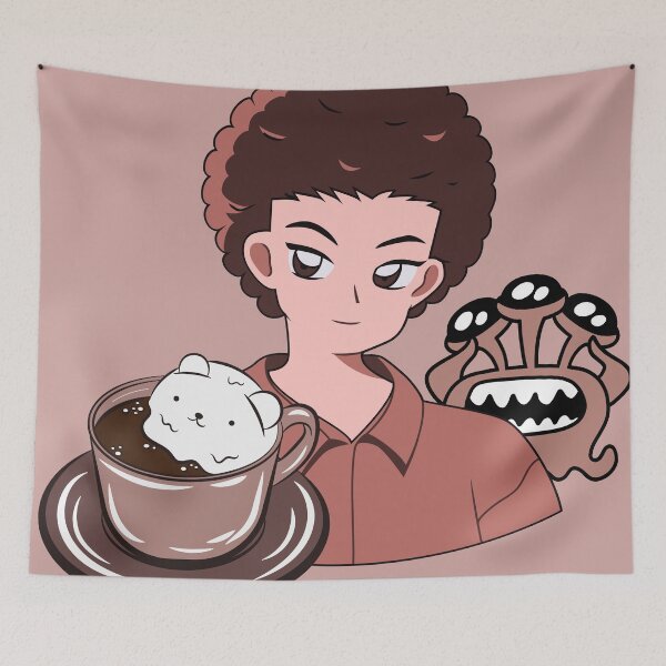 Item preview, Coffee Break with Bear Latte and Three-Eyed Monster designed and sold by Kanniax.