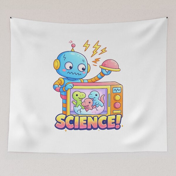 Item preview, Prehistoric Robot Funny Sci Fi Design designed and sold by SoftSproutstu.