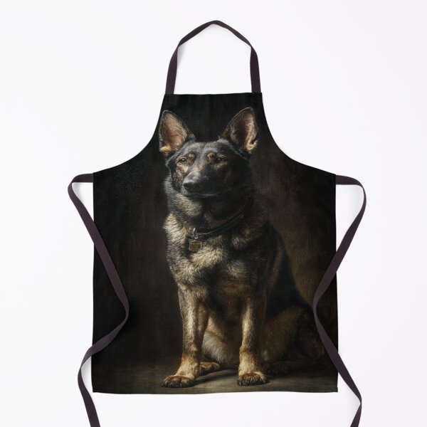 Item preview, Regal German Shepherd Dog Classic Portrait Art designed and sold by NicolasGlowArt.
