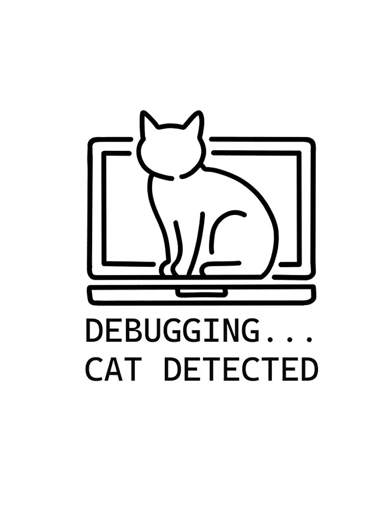 Thumbnail 5 of 5, iPhone Case, Cat Debugging Keyboard Programmer Joke designed and sold by Code Monkeys.