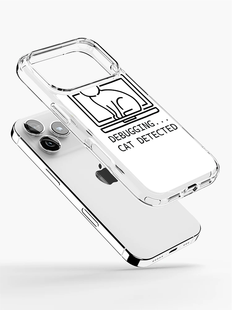 Thumbnail 2 of 5, iPhone Case, Cat Debugging Keyboard Programmer Joke designed and sold by Code Monkeys.