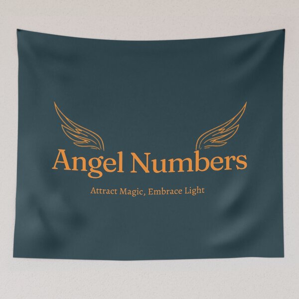 Item preview, Angel Number Manifestation Attraction Magic Typography Design designed and sold by CosmicQuietLab.