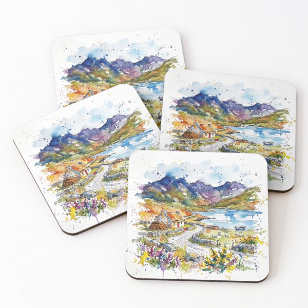 Item preview, Connemara Cottage Watercolour Landscape designed and sold by Printpix.