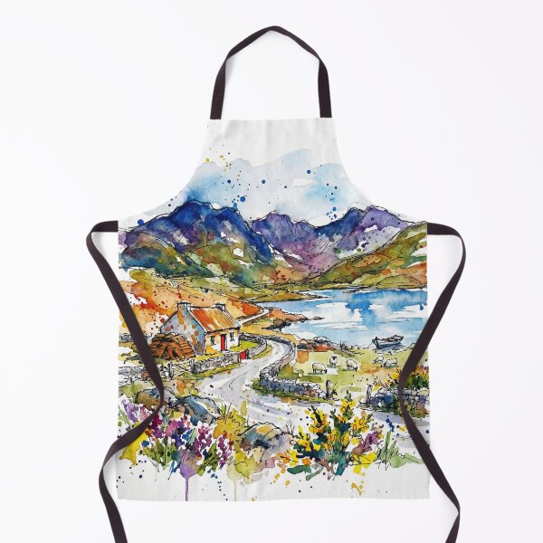 Item preview, Connemara Cottage Watercolour Landscape designed and sold by Printpix.