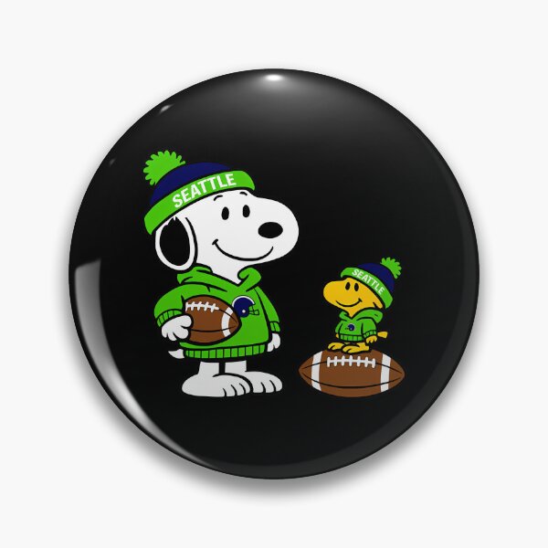 Item preview, Seattle Seahawks Snoopy And Woodstock Football designed and sold by JonathalIngham.