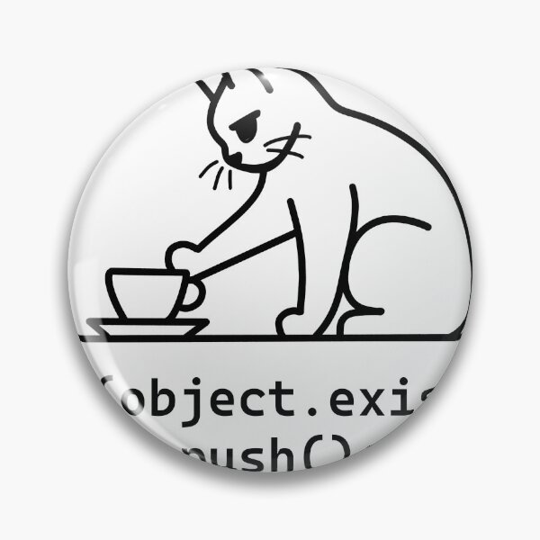 Item preview, Cat Logic Push Object Joke designed and sold by Code  Monkeys.
