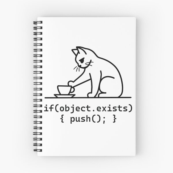 Artikelvorschau, Katzenlogik-Schubs-Objekt-Witz entworfen und verkauft von Code Monkeys.