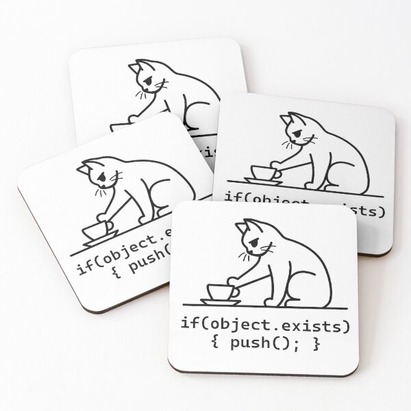 Item preview, Cat Logic Push Object Joke designed and sold by Code  Monkeys.