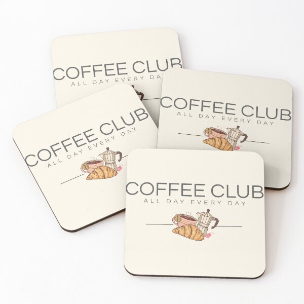 Item preview, Coffee Club All Day Every Day Vintage Cafe Aesthetic designed and sold by PACS0011.