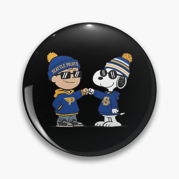 Item preview, Seattle Pilots Snoopy and Charlie Brown designed and sold by JonathalIngham.